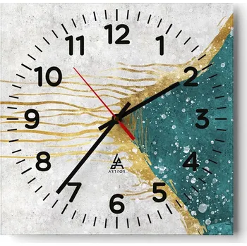 Hodiny Kuchyňské nástěnné hodiny 30x30 Minimalistické skleněné hodiny do obývacího pokoje Moderní tiché