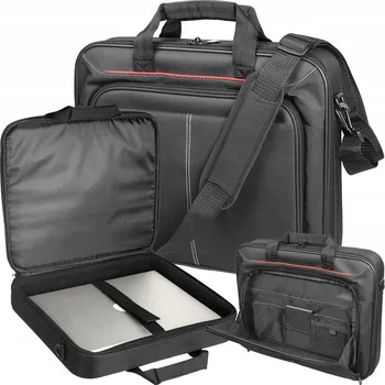 Cestovní taška na notebook 17 palců Tracer BALANCE, popruh přes rameno, černá