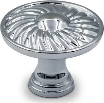 Knoflík NÁBYTEK KNOFLÍK CHROM LESKLÝ RETRO KNOFLÍK NA SKŘÍŇKU KNOFLÍK NA ZÁSUVKU