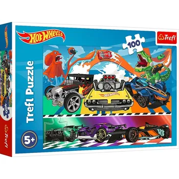 Puzzle Trefl Speeding Hot Wheels cars 100 dílků