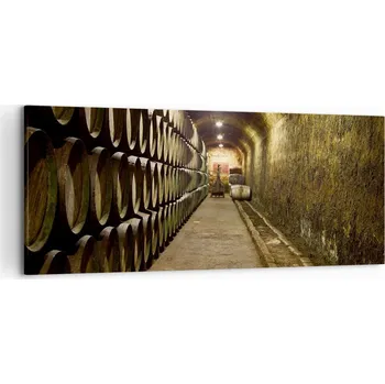 Obraz Obraz na plátně do obýváku ložnice 120x50 vinárna foto obrazy na zeď