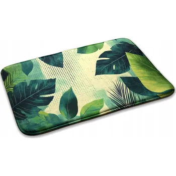 Koberec Měkký Kobereček do Dětského Pokoje Tropické Listy 75x45 cm