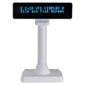 Pokladní systém VFD zákaznický displej Virtuos FV-2030B 2x20, seriál, bílý