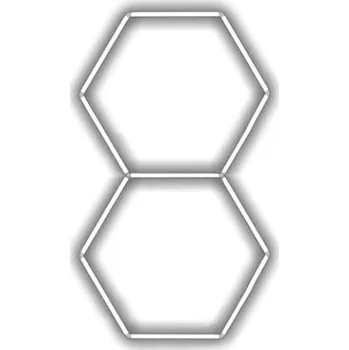 LED páska Escape6 Kompletní LED hexagonové svítidlo bílé 4500 K, rozměr 2 elementy 97 × 168 cm