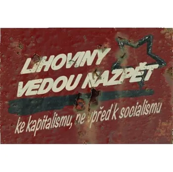 Obraz Cedule Lihoviny vědou nazpět