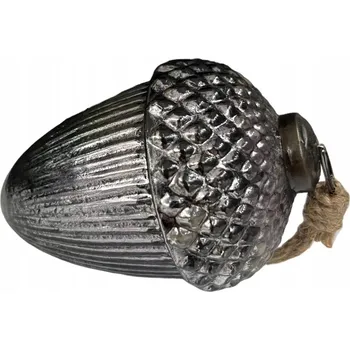 Vánoční dekorace VÁNOČNÍ KOULE ŽALUD VÁNOČNÍ OZDOBA SKLENĚNÁ