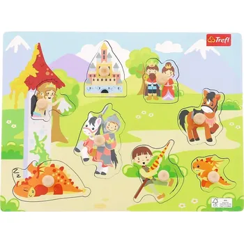 Dřevěná hračka Trefl vkládačka Rytířský hrad