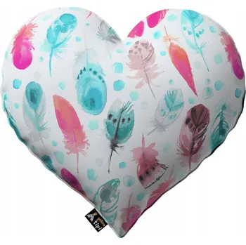 Polštář Žluté Tipi Polštář Srdce Lásky, vícebarevné