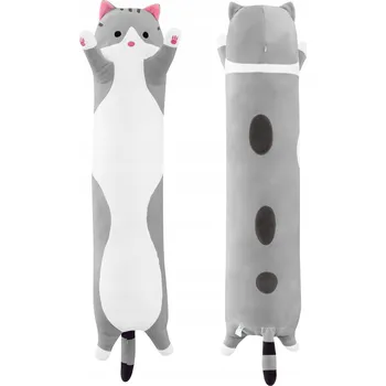 plyšák Plyšák dlouhá kočička polštář plyšák kočka 50 cm pro dítě hračka