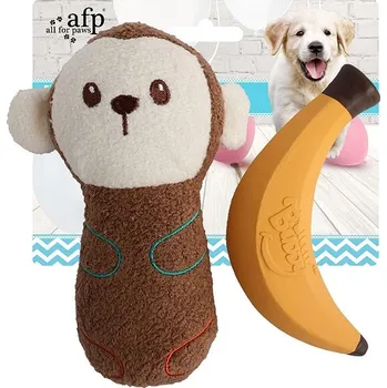 Hračka pro psa AFP Little Buddy Opice a banán