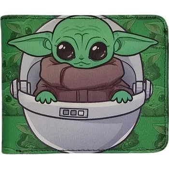 Peněženka Dvoudílná peněženka Star Wars Baby Yoda Zelená 4