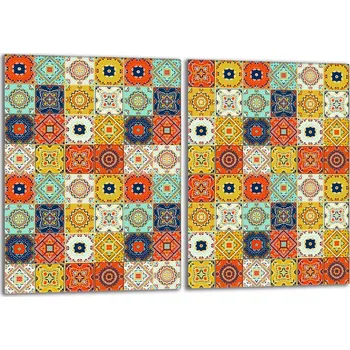 Kuchyňské prkénko Krájecí deska TMK ArtDeko sklo 2 ks