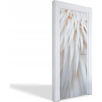 Fototapeta Ozdobná samolepící nálepka na dveře skříně Bílé peří 75 x 205 cm