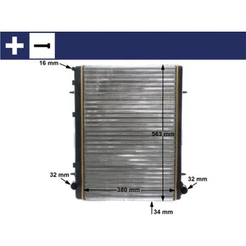 Chladič motoru Chladič, chlazení motoru MAHLE CR 2033 000S
