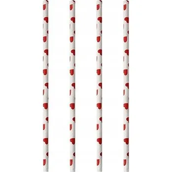 Jednorázové nádobí Papírová Brčka Papstar 100 ks