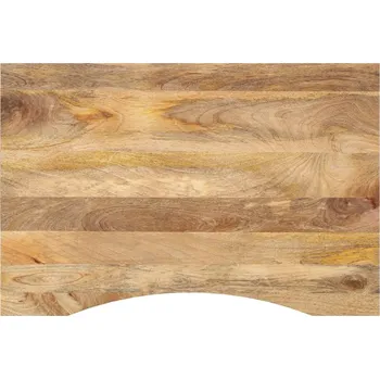 Psací stůl OMAXI Stolní deska s výřezem 90 x 50 x 2,5 cm masivní hrubý mangovník 089204