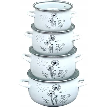 Sada nádobí Sada hrnců Koko DANLIGHTS smaltovaná 8 dílů