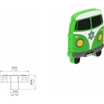 Nábytkové kování Nábytková úchytka SIRO H233-52RU40 zelená
