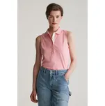 POLOKOŠILE GANT CONTRAST COLLAR SLEEVELESS PIQUE GERANIUM PINK