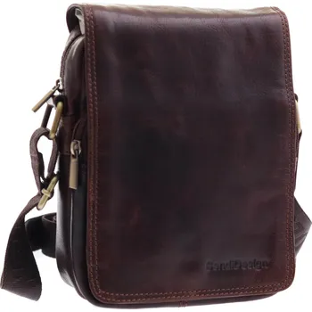 Pánská kožená taška přes rameno Sendi Design B-708 hnědá