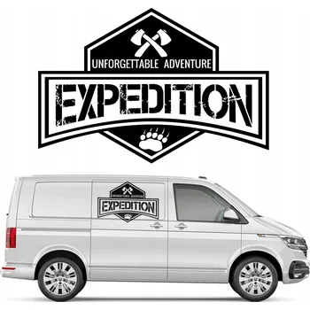 Samolepicí dekorace na vozidlo NÁLEPKA na auto NÁPIS EXPEDITION 63 x 93 cm