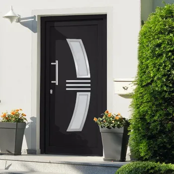 Vchodové dveře OMAXI Vchodové dveře antracitové 98 x 208 cm 180686
