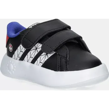 Chlapecká obuv Dětské sneakers boty adidas GRAND COURT SPIDER-MAN černá barva, JS0743 99X, EUR 23.5