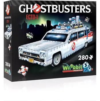 3D puzzle Wrebbit 3D Puzzle Auto Krotitelé duchů Ecto-1, 280 dílků