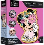TREFL Wood Craft Junior Ve světě Minnie Mouse 50 dílků