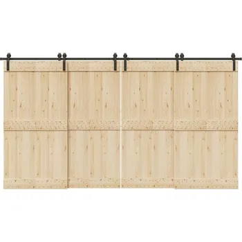 Nábytkové kování OMAXI Sada příslušenství pro posuvné dveře 400 cm ocelová černá 857973