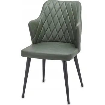 Jídelní židle Čalouněná židle tmavě zelená