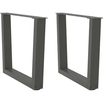 Stolová podnož OMAXI Nohy konferenčního stolku ve tvaru V 2 ks antracitové 50 x (42-43,3) cm ocelové 957956