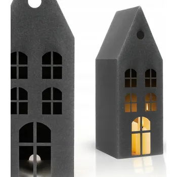 Svícen DOMEČEK SVÍTILNA NA LED SVÍČKY LUCERNA RUČNÍ VÝROBY STŘÍBRO BROKÁT SVÍTILNA