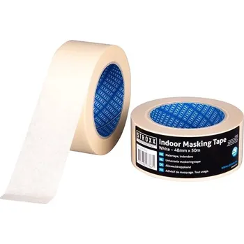 Lepicí páska STROXX Krepová lepící páska krémově bílá 48 mm × 50 m