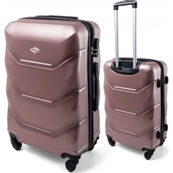 Indivitems Tvrdý kufr velký ABS XHA137 PINK XL 91 l