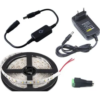 LED osvětlení SADA LED pásek 3528 1m s DOTYKOVÝM STMÍVAČEM a ZDROJEM