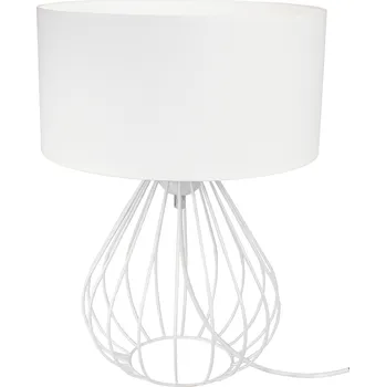 Lampička LAMPA STOLNÍ NOČNÍ DRÁTĚNÁ S ABAŽUREM LED