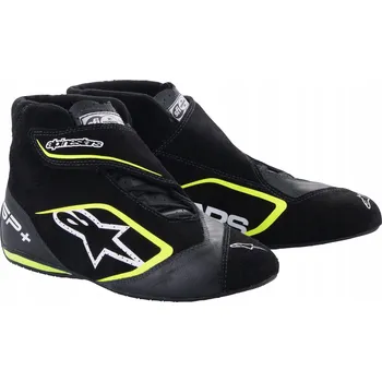 Moto obuv Závodní boty Alpinestars SP+ s homologací FIA, černo-žluté, vel 43
