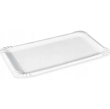 Jednorázové nádobí Papírová miska jednorázová bílá 19x33,5 cm 125 Ks