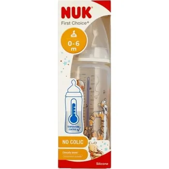 Kojenecká láhev NUK Láhev 300 ml 0-6m Tygřík šedá 10741022