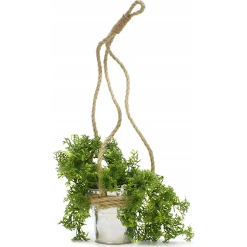 umělá květina UMĚLÉ KVĚTY v květináči K ZAVĚŠENÍ provázek