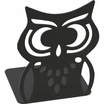 Zarážka na knihu ČERNÁ SOVA Podpěra na knihy DO ŠKOLY ČI DO ČÍTÁRNY