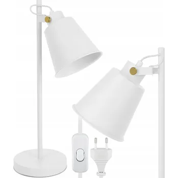 Lampička Noční Lampa na Stůl LED do Ložnice E27 Nastavitelná s Vypínačem