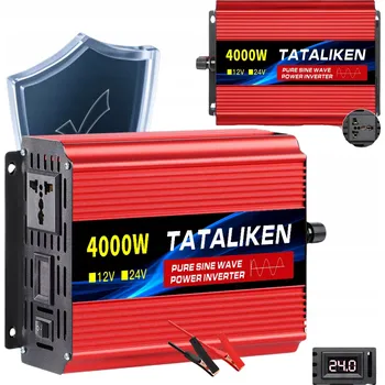 Měnič napětí Měnič Napětí napětí Automobilová SINUS DC/AC 12V 230V 4000W