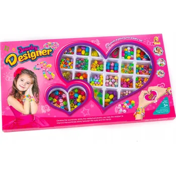 Dětské navlékací korálky VELKÁ SADA KORÁLKŮ na výrobu NÁRAMKŮ