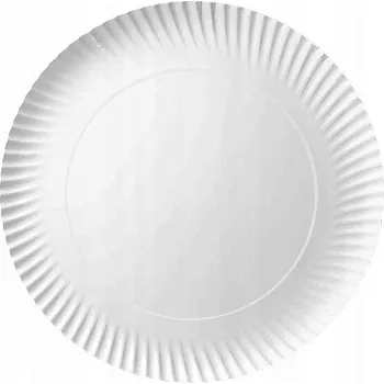 Jednorázové nádobí Papírové talíře na jedno použití o průměru 28 cm, 100 ks