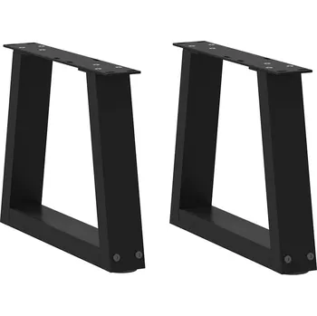 Stolová podnož OMAXI Nohy konferenčního stolku ve tvaru V, 2 ks, černé, 30 x (30-31,3) cm, ocel 956850