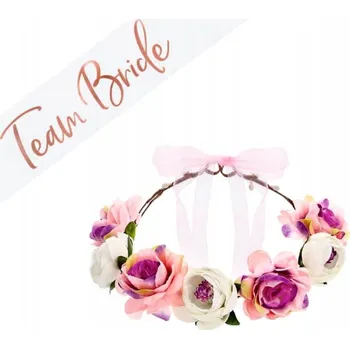 Party dekorace Doplňky na rozlučka se svobodou Team Bride věneček šerpa