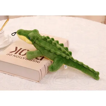 plyšák Plyšový Krokodýl s Pískátkem Plyšová Hračka Barevný 30 cm