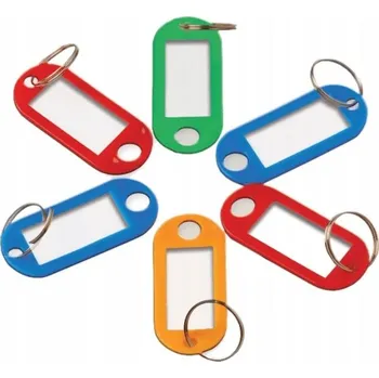 PŘÍVĚSEK NA KLÍČE IDENTYFIKATOR DO KLUCZY PŘÍVĚSEK 10 kusů